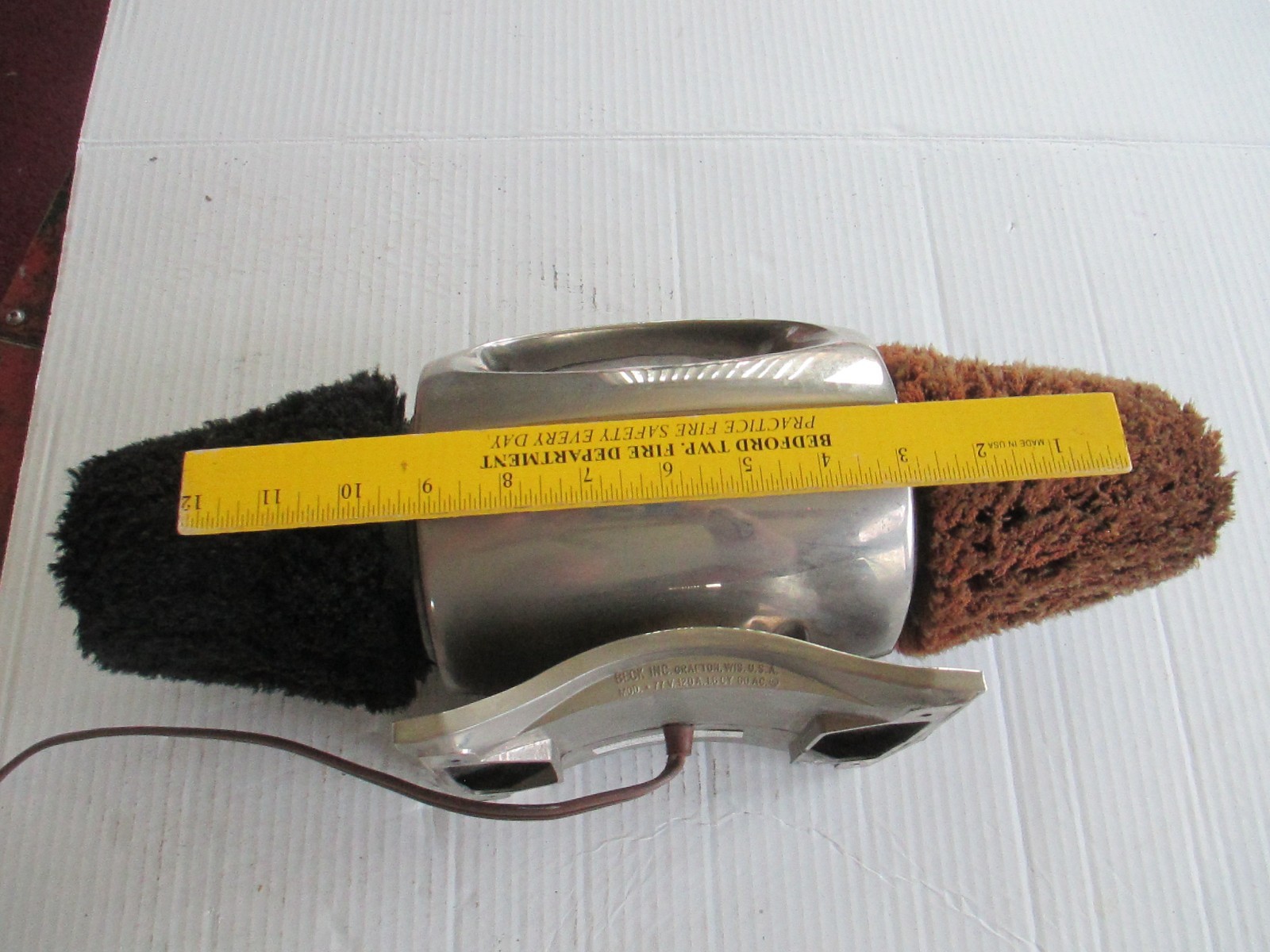 Very Nice Vintage Beck Electric Shoe Polisher & Buffer Model 277 BSMT