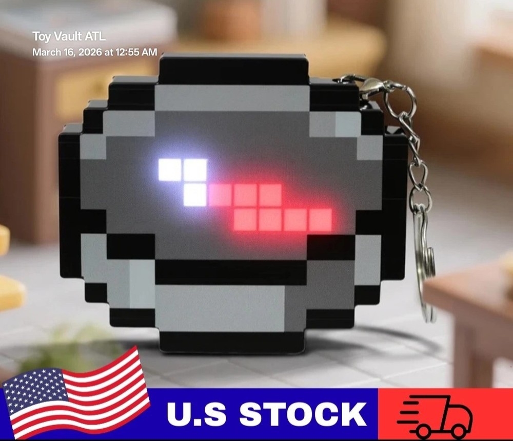 🧭⛏️ Minecraft Rechargeable Digital Compass w/ Charging Cable LED Gamer