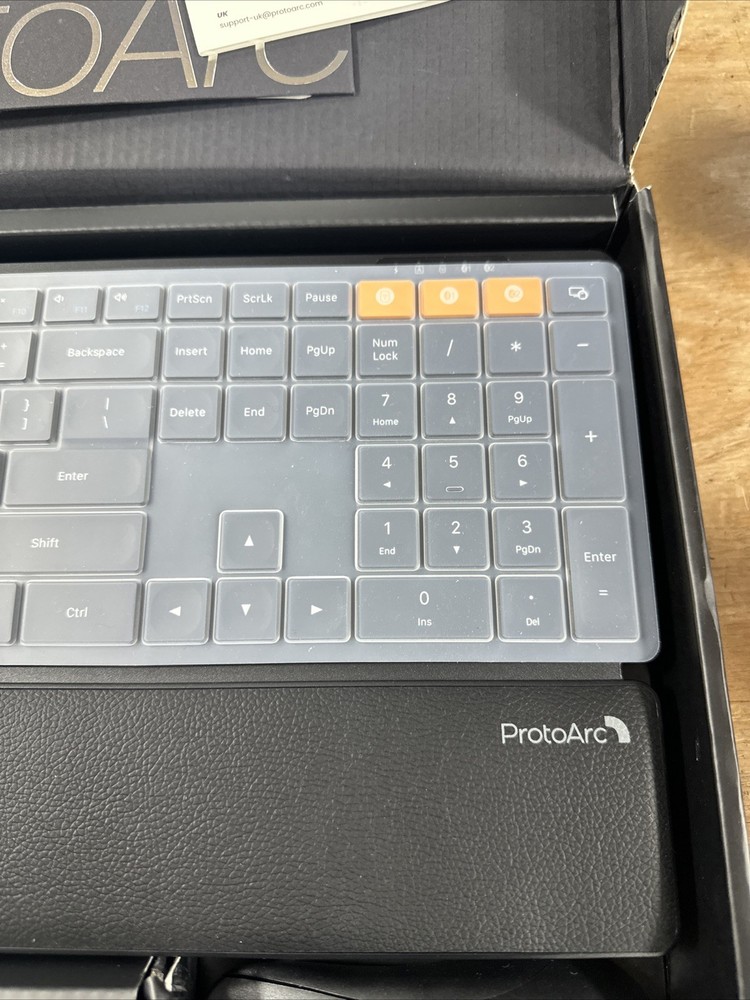 ProtoArc Wireless Keyboard and Mouse, KM60 Full-Size Bluetooth Keyboard Mouse