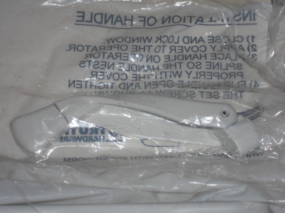 Truth Hardware #93198 Cover & Handle Replacement ~ White, Left Hand Operator