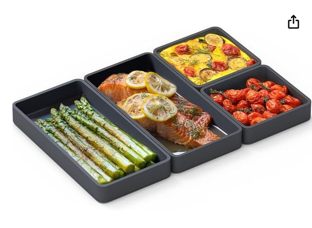 Cheat Sheets By Prepd For Meal Prep Baking Original Silicone Dividers 10pc Set