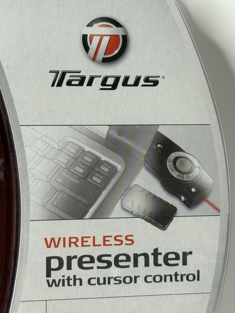 Targus Wireless Presenter With Cursor Control And Laser Pointer - Brand New