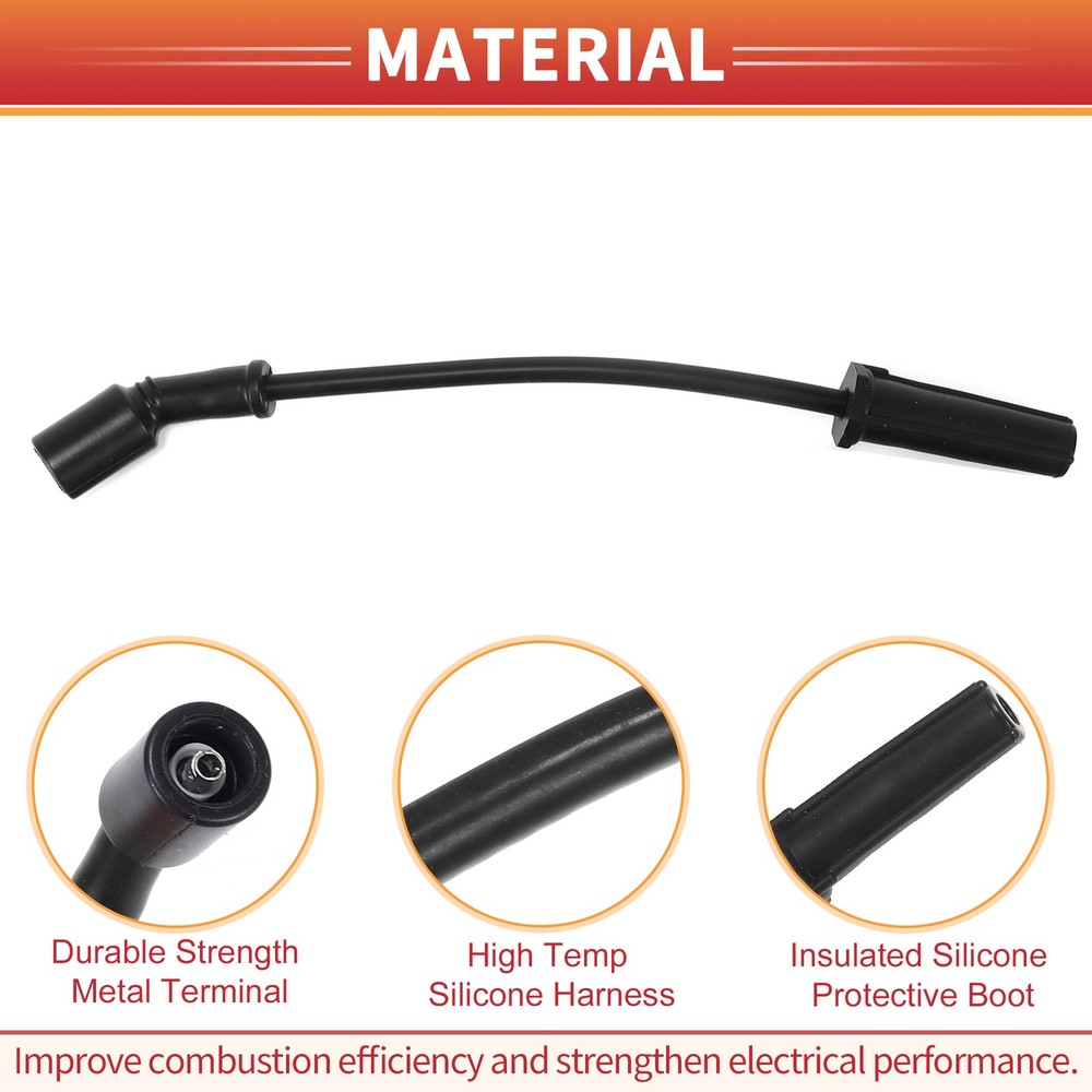 Pack (1) Spark Plug Wire Ignition Coil Cable No.12173579 for