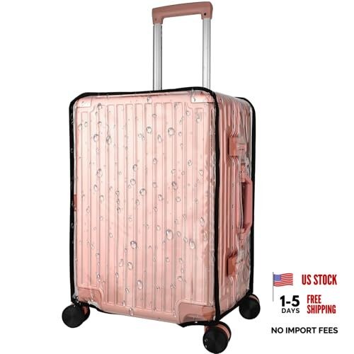 Thicken Clear PVC Luggage Cover Protector, Waterproof Plastic Suitcase 24