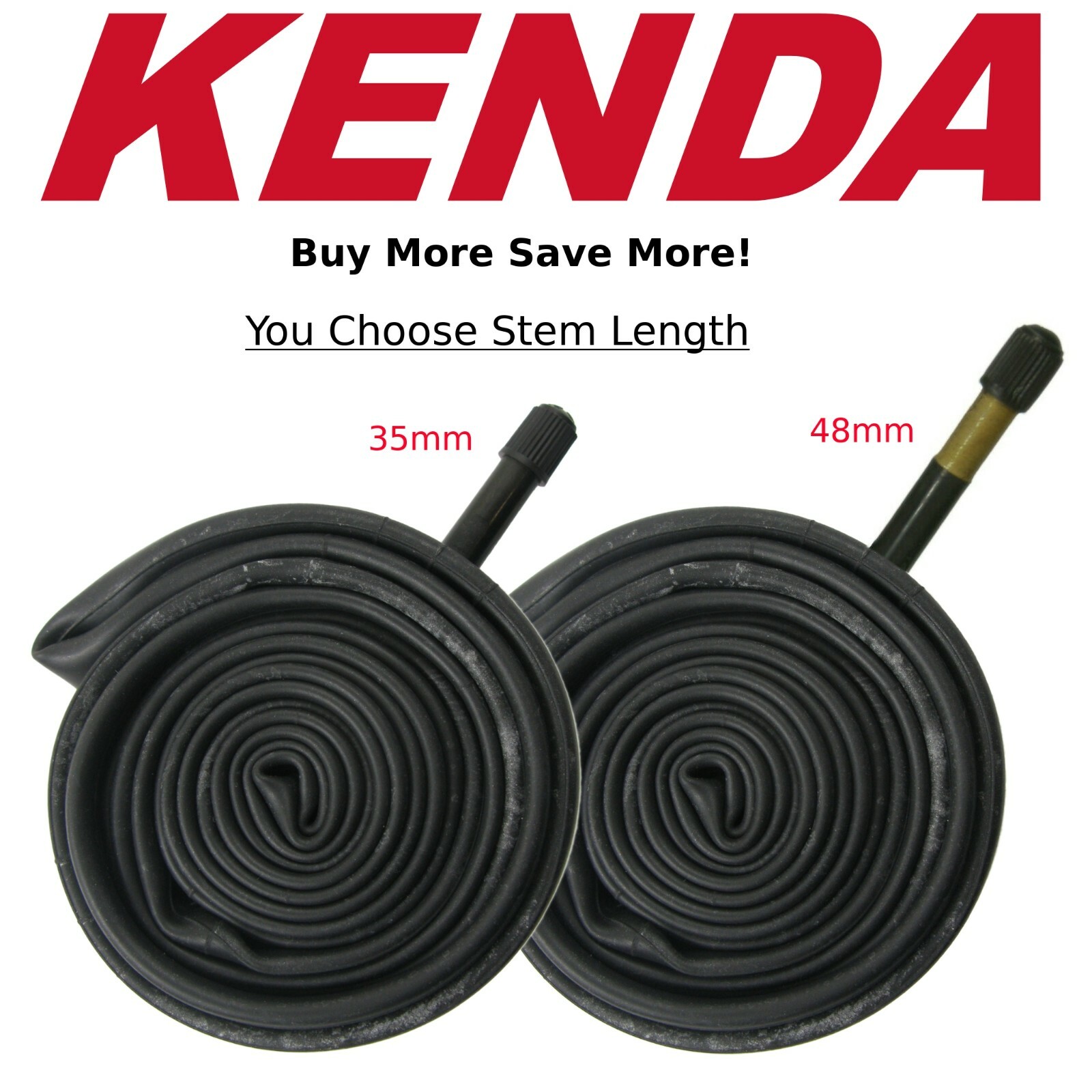 Kenda 29x2.0-2.40 Schrader Valve Bike Tube 35 or 48mm Valve Length 29x2.35 29er