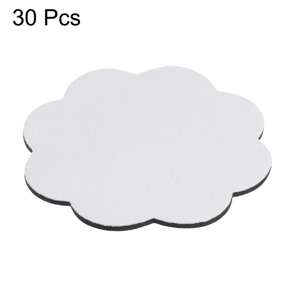 30pcs Sublimation Coasters Blanks Flower Shape