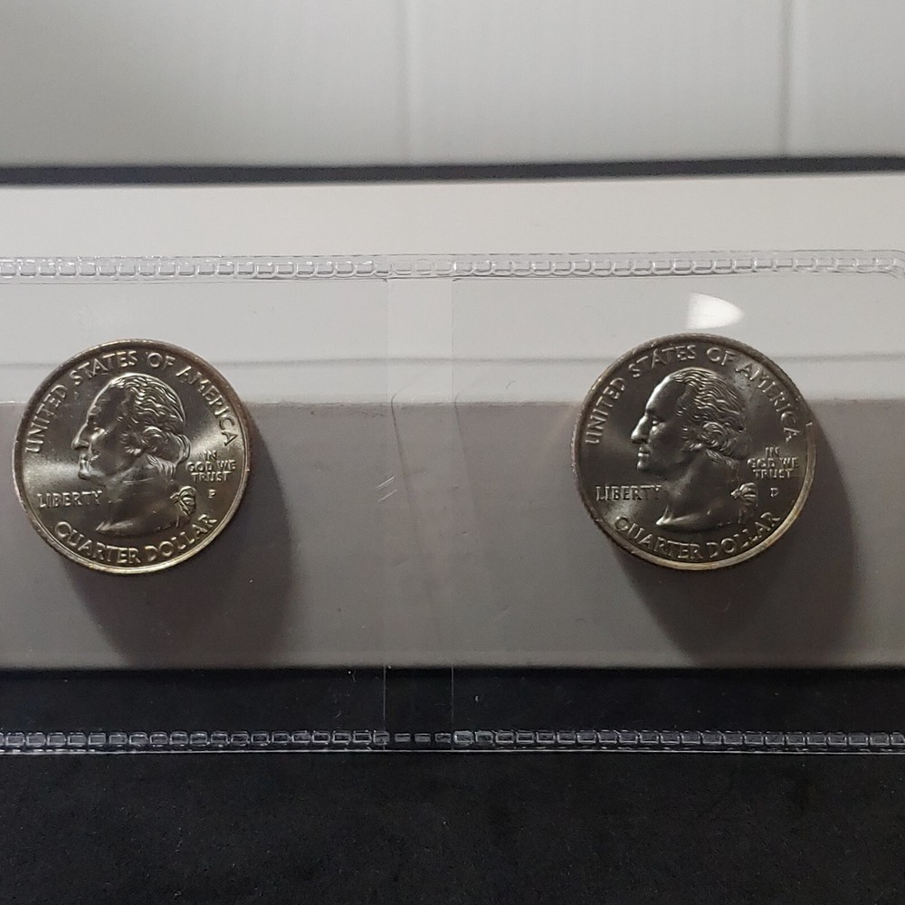 2001-PD Vermont State uncirculated quarters - 2 coin set uncirculated.