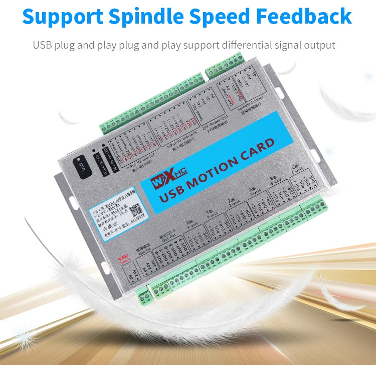 3 /4 /6 Axis USB Mach4 CNC Motion Controller Card Milling Machine Breakout Board