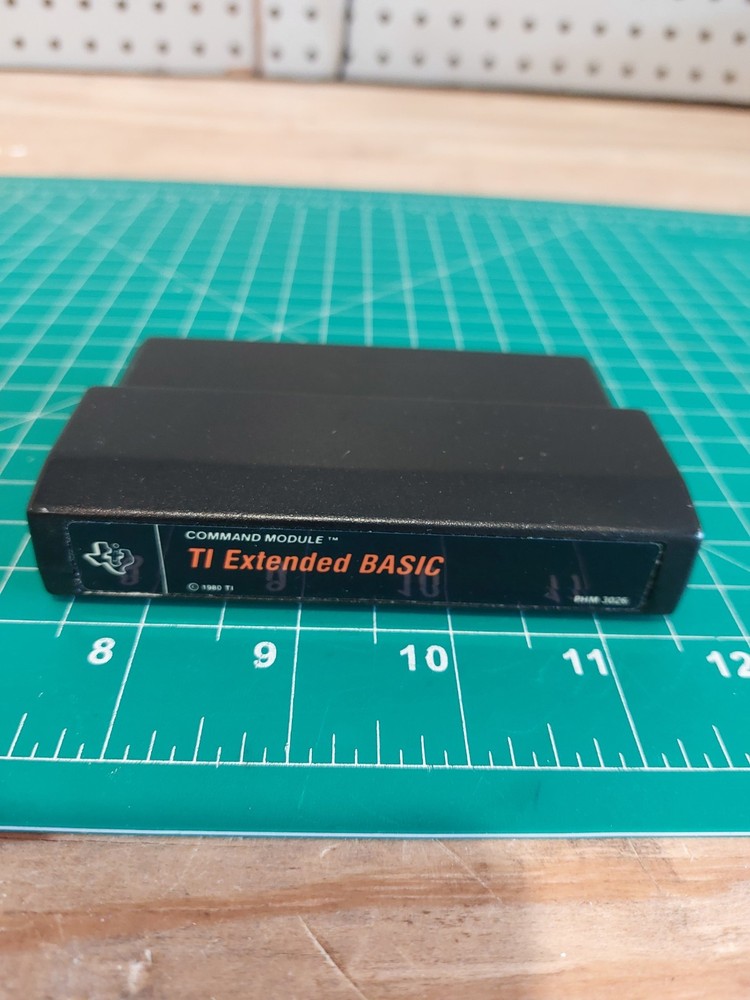 TI Extended Basic 1980 PHM 3026 Cartridge Command Module + Manuals Lot ti-99/4a