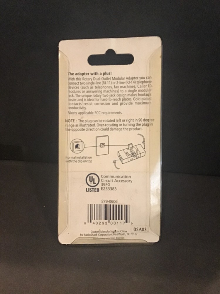 Rotary Dual-Outlet - Modular Adapter 279-606 - Adapter *