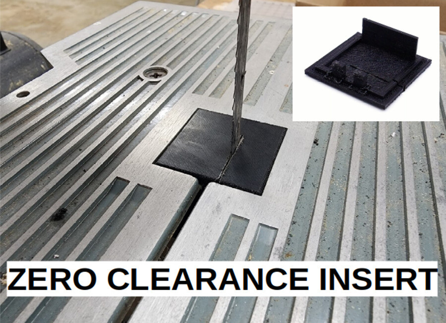 Zero Clearance Insert for Ryobi EBW 2523 Band Saw