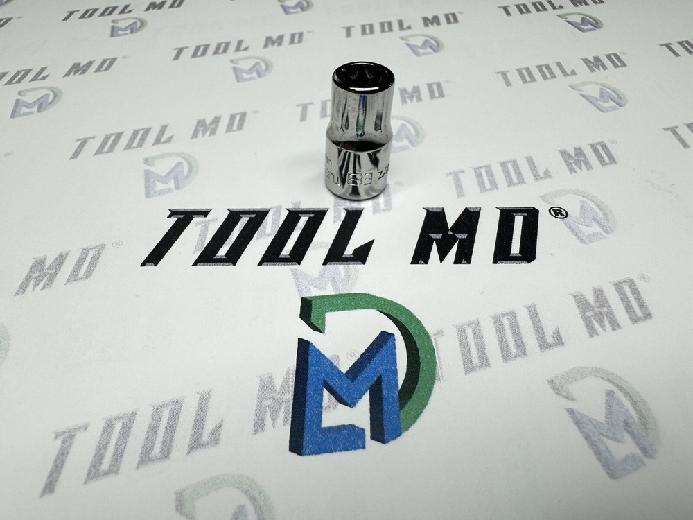 Snap-on Tools USA NEW 1/4” Drive INVERTED TORX E8 Shallow Chrome Socket TLE80A