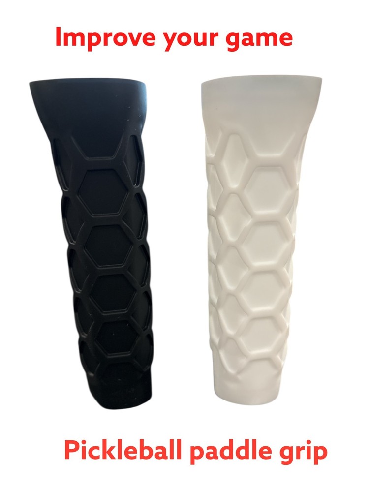 Pickleball Paddle Grip -White. Ergonomic Comfortable. Improve Your Game