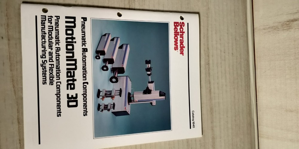 1990 SCHRADER BELLOWS Motionmate 3D pneumatic automation components catalog C2