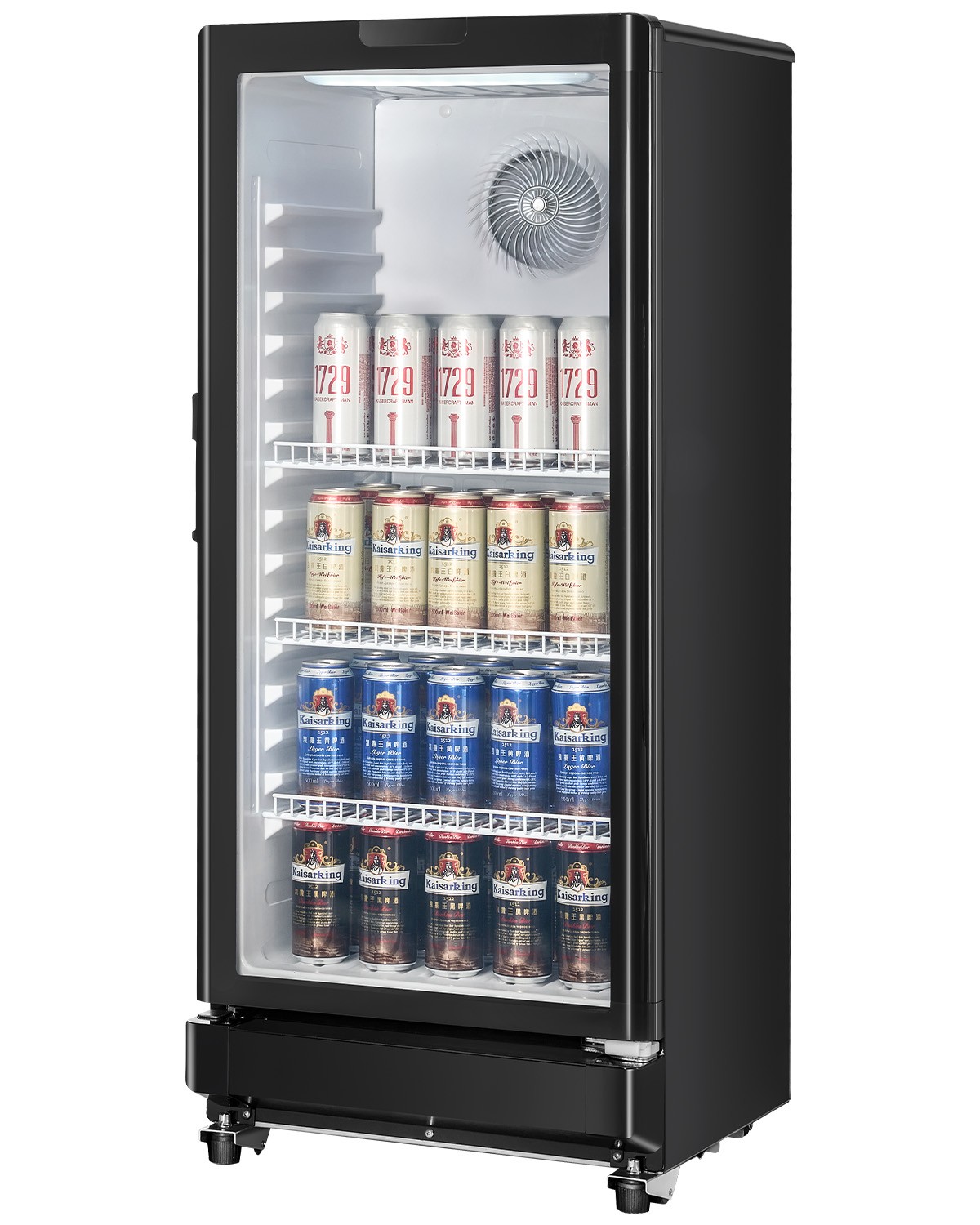 VEVOR Commercial Merchandiser Refrigerator 5.7 CU.FT Glass Door Beverage