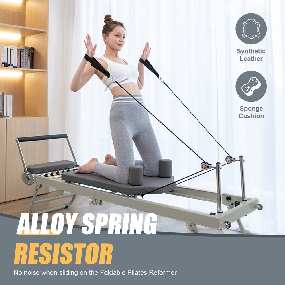 Pilates Reformer, Pilates Core Bed, Foldable Reformer Pilates Machine