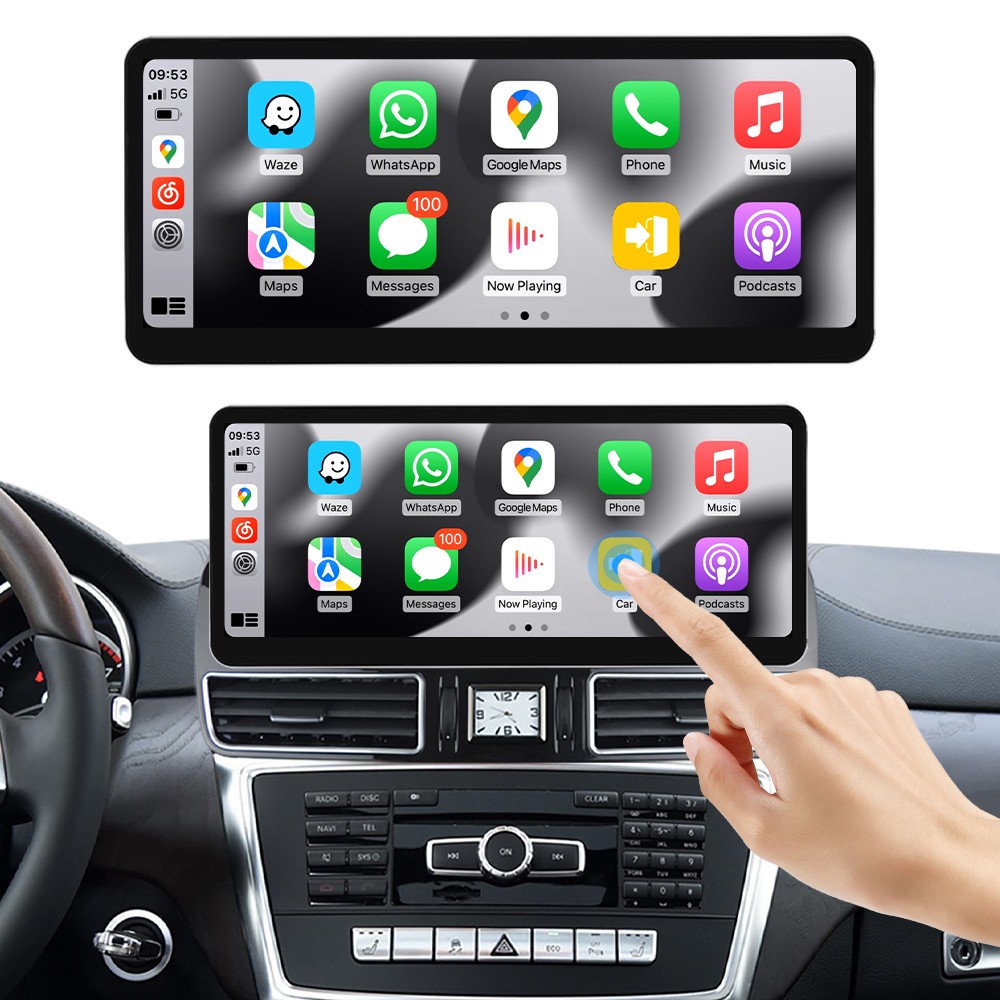 12.3' Wireless CarPlay Linux Screen For Benz ML W166 ML300 ML350 GL X166 GL350