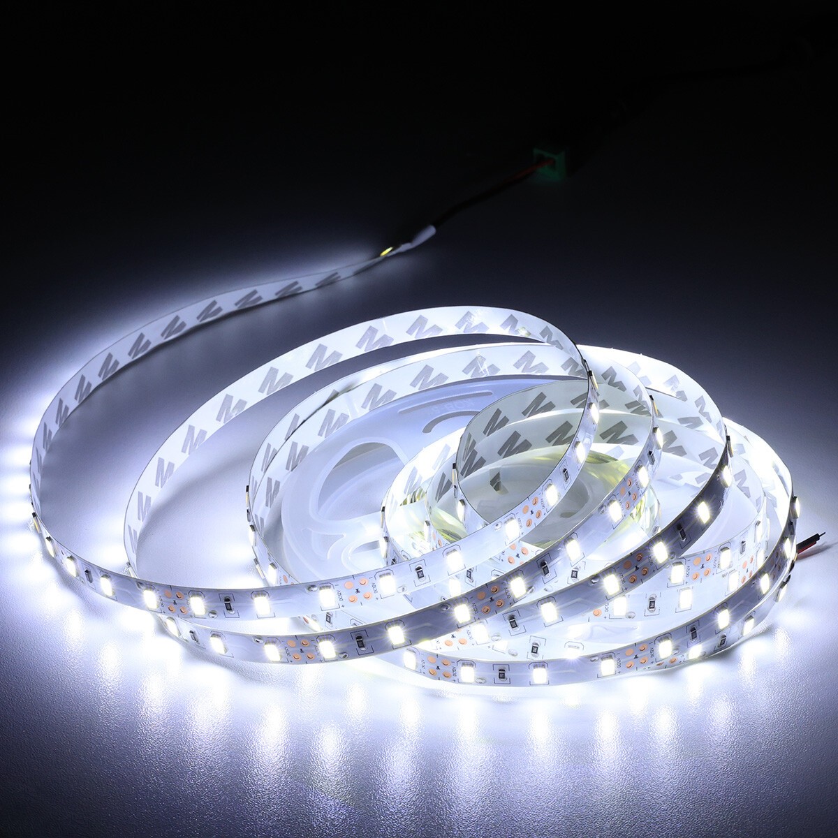 12V 16ft SMD 5050 Super Bright Cool White 300 LED Flexible Light Strip 6000K