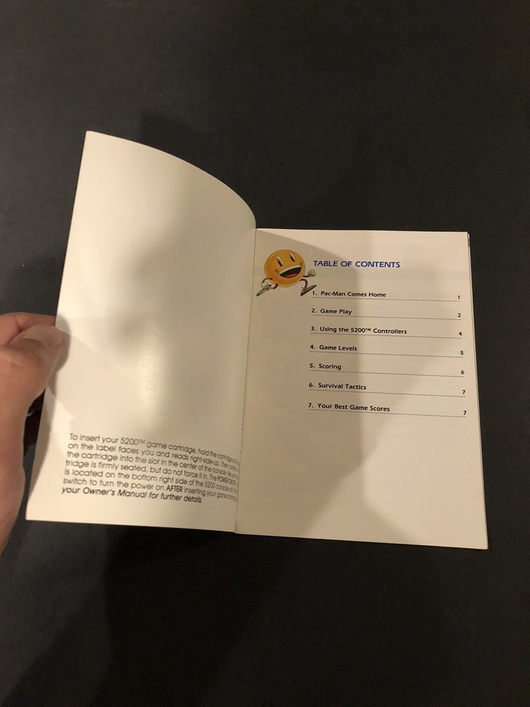 atari 5200 pacman manual