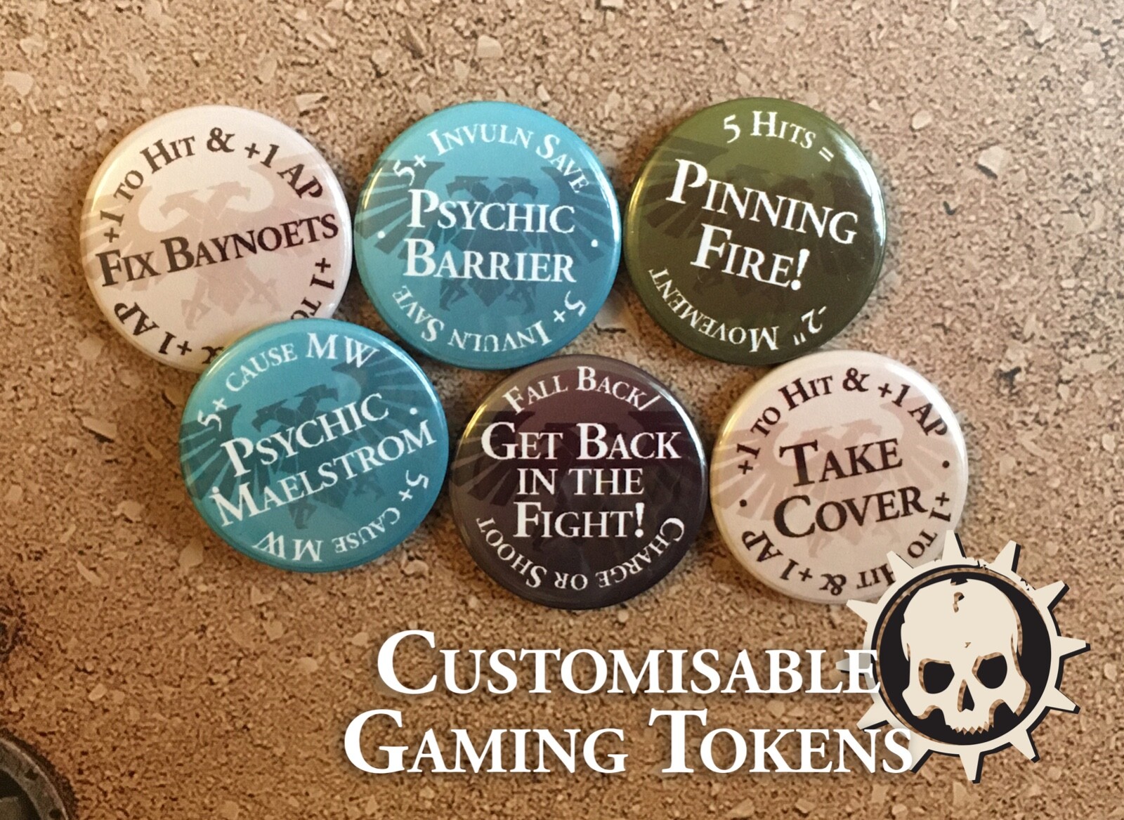 10th Edition Astra Militarum Tokens - Orders Powers, Effects & Buffs 40k IG