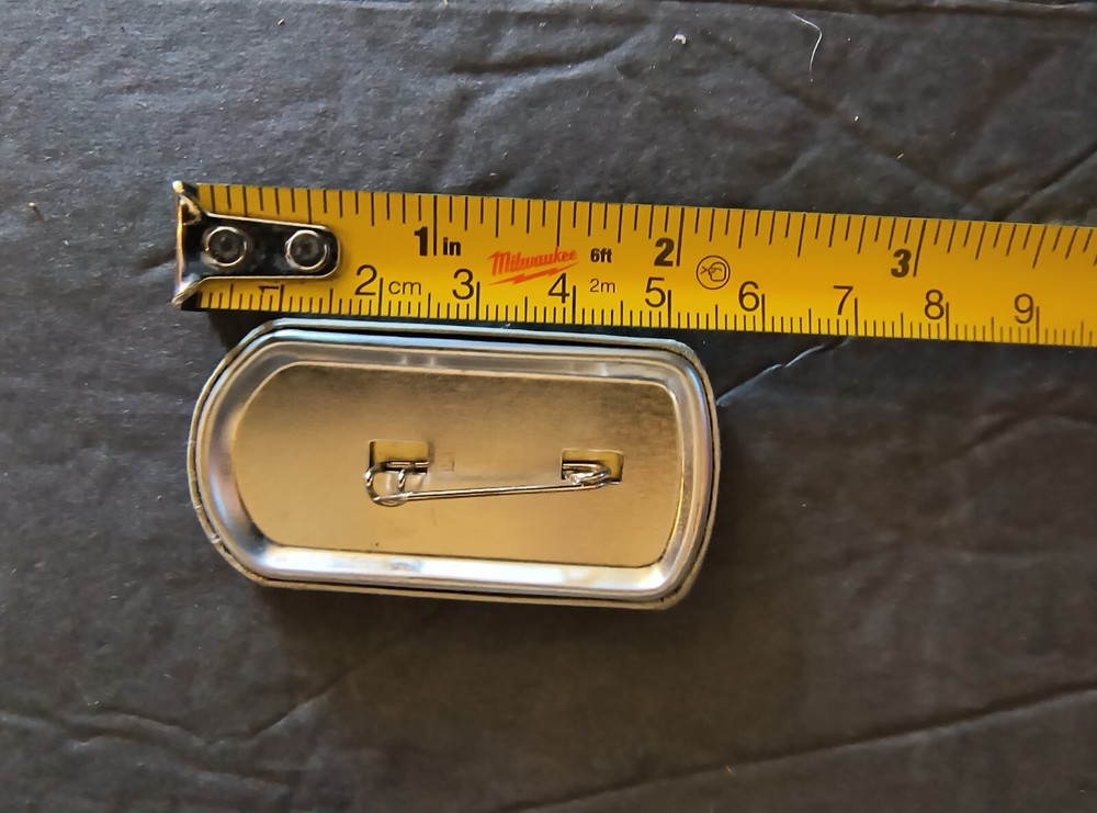 Antique Beer Can Schlitz Light Pin Advertising Button Pull Tab 2" Pin Back RARE