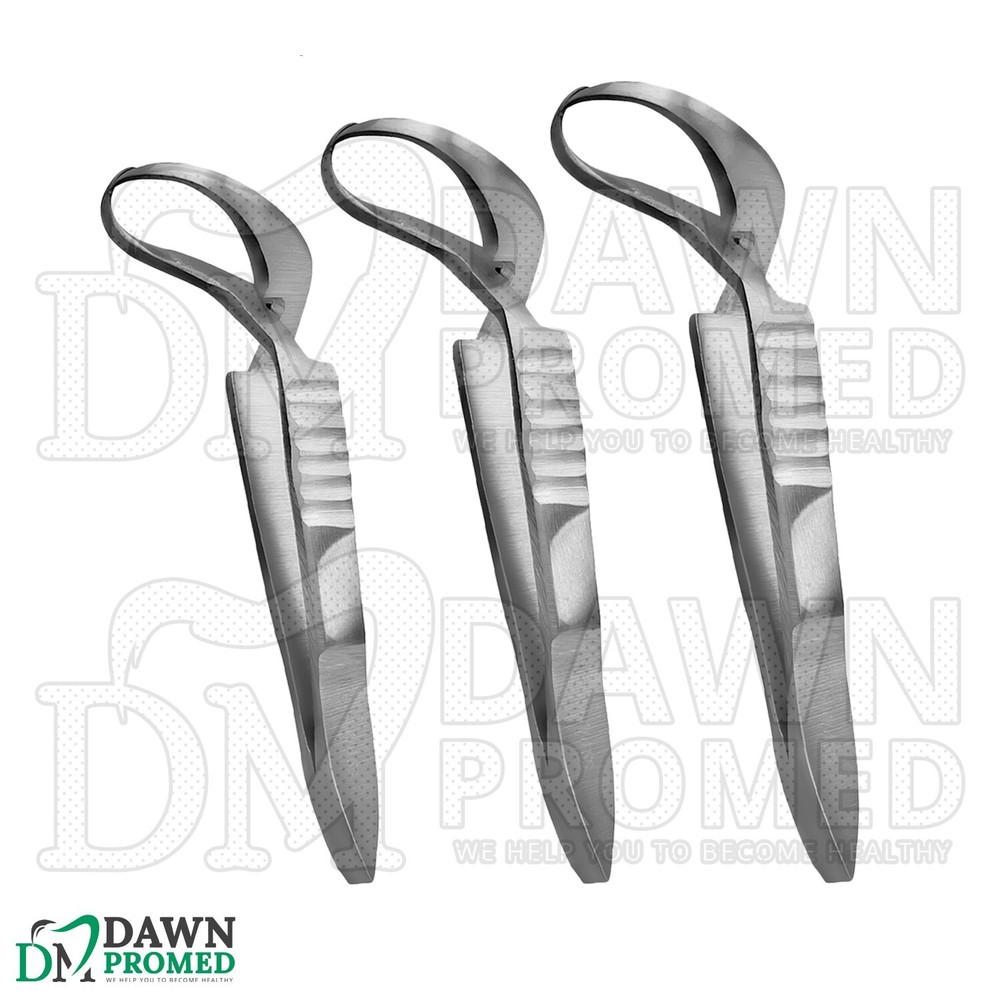 3 Pcs Jones Towel Clamp Forceps 2" 2.5" & 3.5″ Sharp Pointed Tips Veterinary Set
