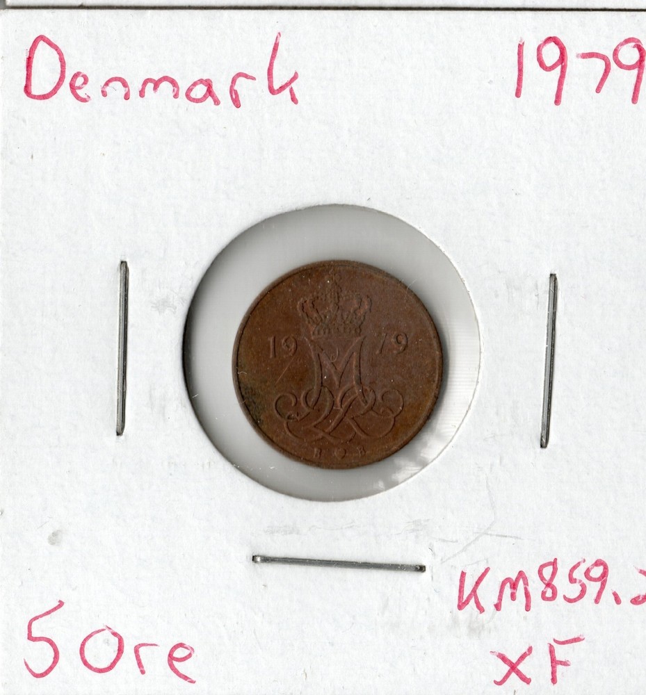 Coin Denmark 5 Øre 1979 KM859.2