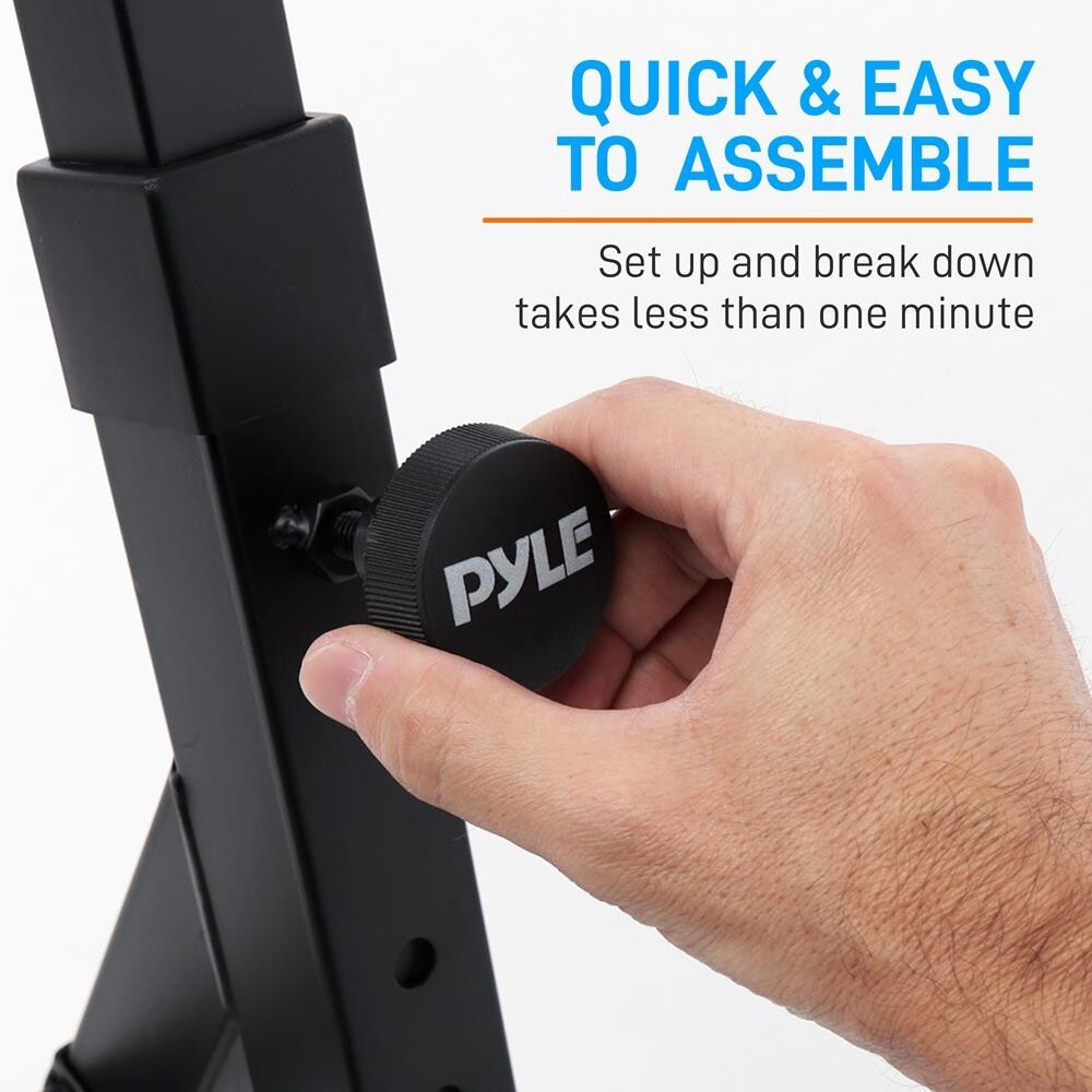 Pyle Safe & Reliable Keyboard Stand Wheels Quick & Convenient Anti-Slip Z-Design