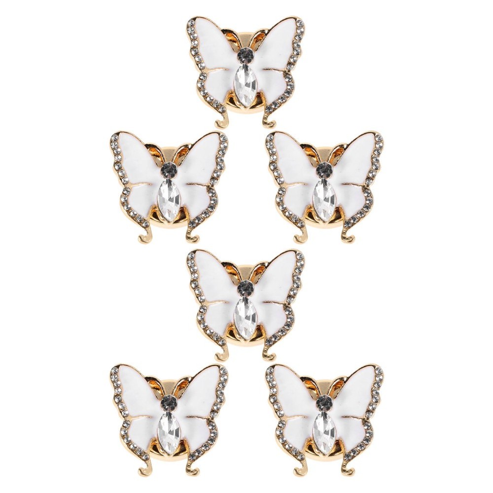 6 PCS Women's Decorative Cufflinks Button Covers for Blouses Jeans