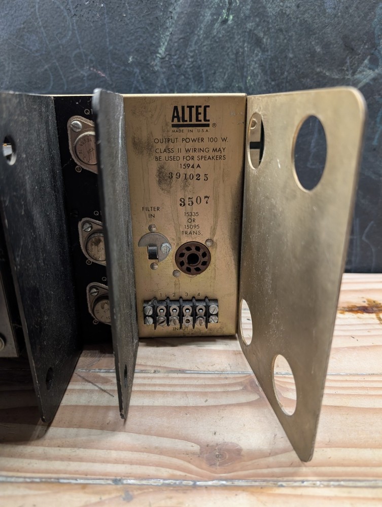 Altec Lansing 1594A Amplifier 100W Vintage Solid State Peerless Transformer