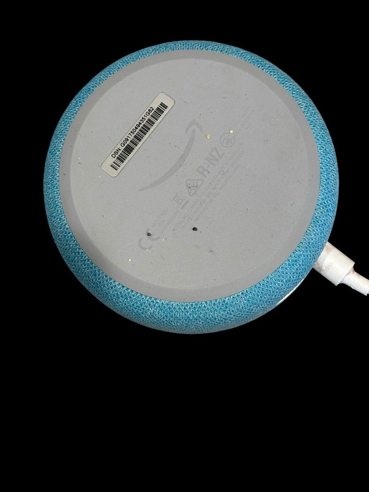 Blue Amazon Echo Dot 3rd Generation Smart Speaker Used Tested Excellent