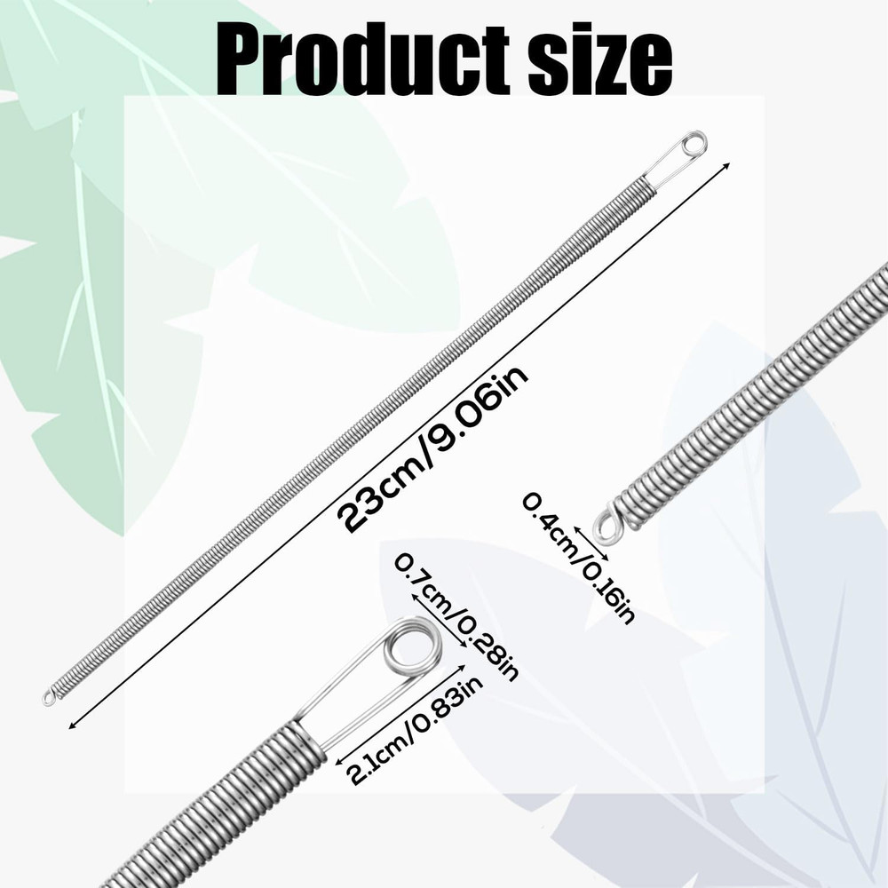 2pcs Drawstring Threader Tool, Metal Spring Threader Drawstring Tool Flexible El