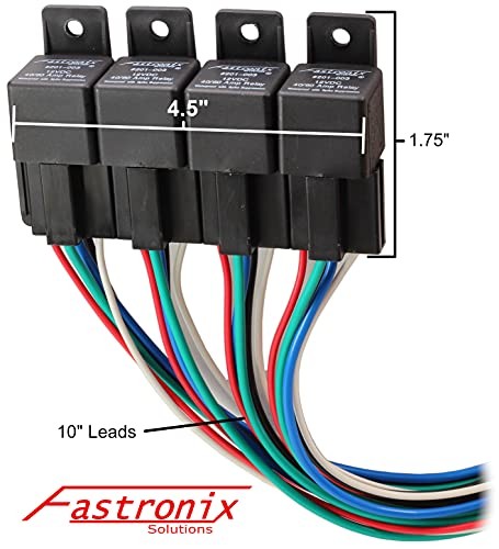 Fastronix High Current 40/60A Relay Panel with 4 Relay and Socket Panel