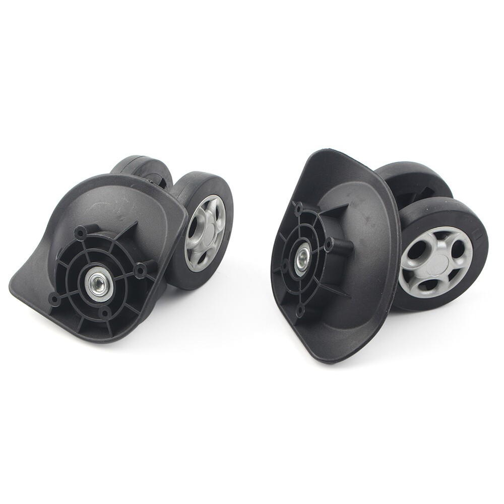 2pcs Replacement Luggage Spinner Wheel Environmentally PVC plastic Black