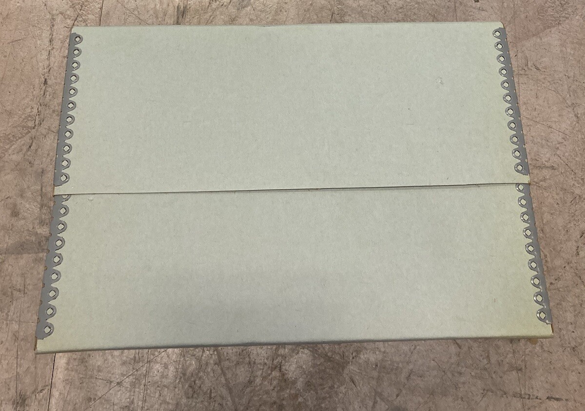 Vtg Archival Folio Storage Box Metal Edge Archival Boxboard AcidFree 15.5x10.5x5