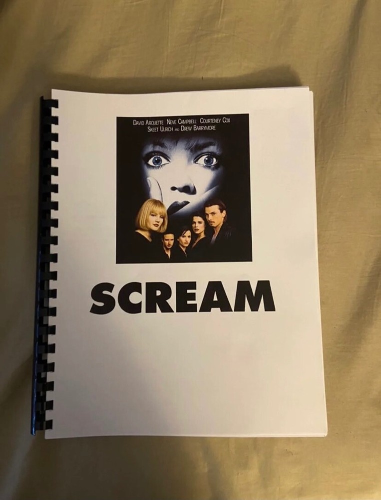 Scream Horror Movie Script Reprint Full Screenplay unsigned