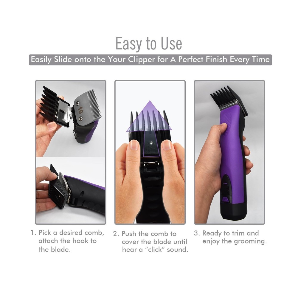 4 Sizes Professional Universal Animal Clipper Replacement Attachmen... Fast Ship