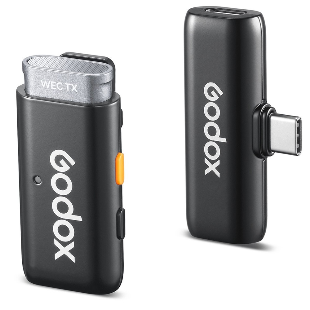 GODOX WES2 WIRELESS MIC KIT x1 TRANSMITTER x1 RECEIVER FOR ANDROID AND IPHONE 15