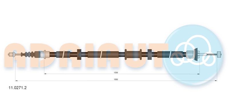 Cable Pull, parking brake ADRIAUTO 11.0271.2