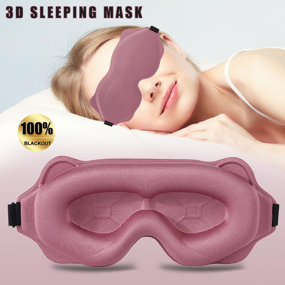 3d Sleep Mask Light Blocking Soft Padded Eye Shade Blindfold Sleeping Aid Night