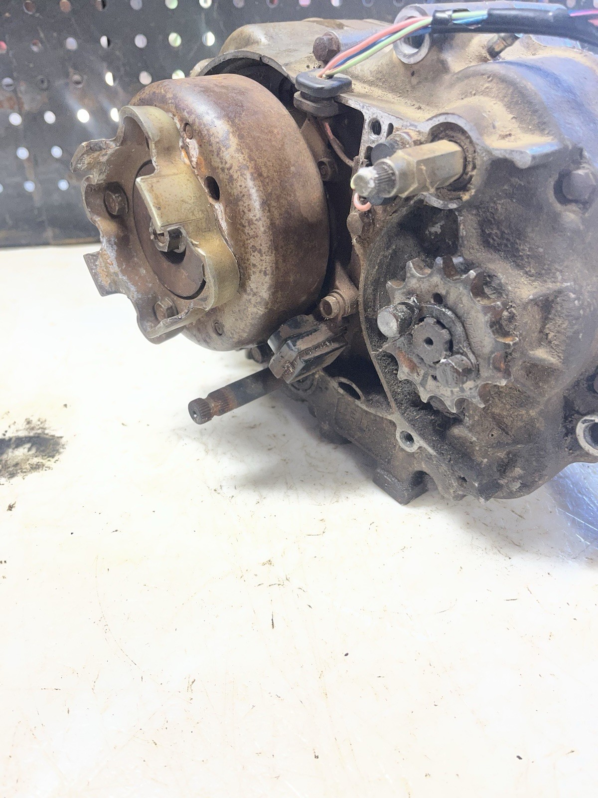 1993 Honda TRX 90 Bottom End Engine Crankcase Case Crankshaft Clutch Flywheel