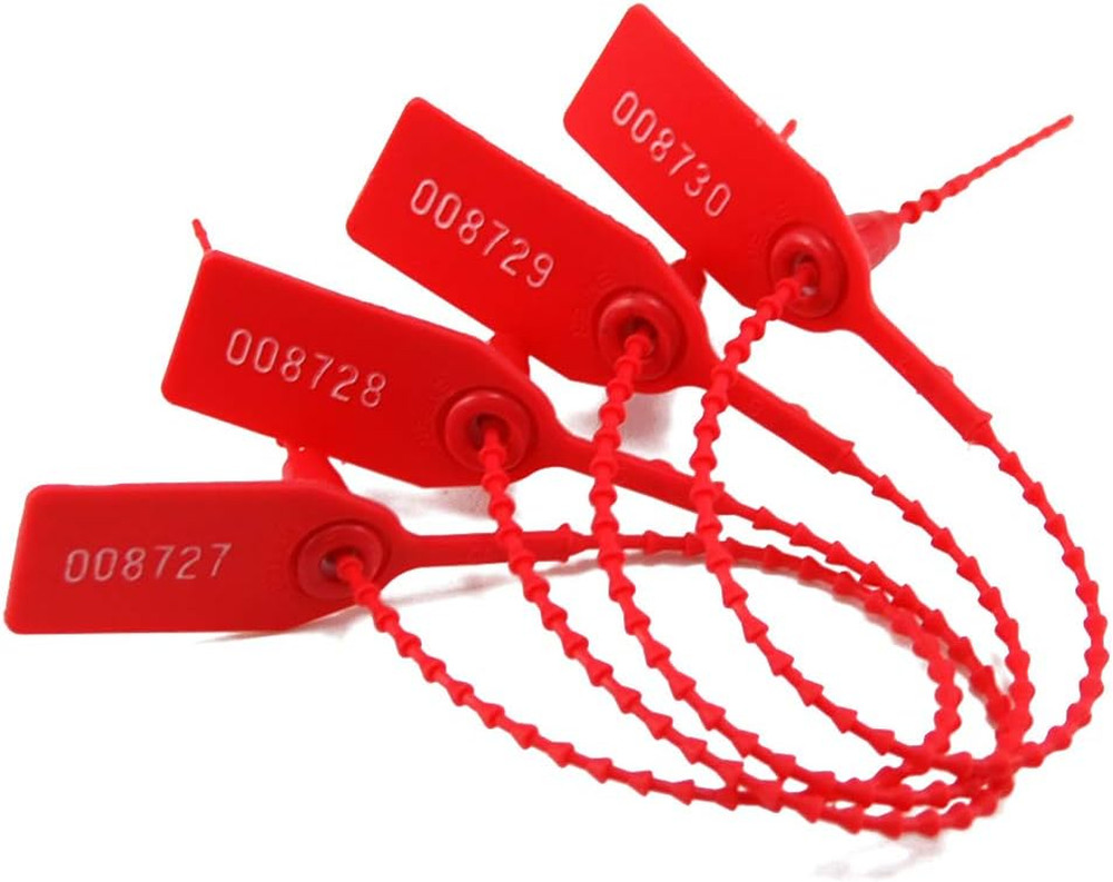 100 Plastic s, Numbered Zip Ties for Fire Extinguisher Pull Tite Security Tags D