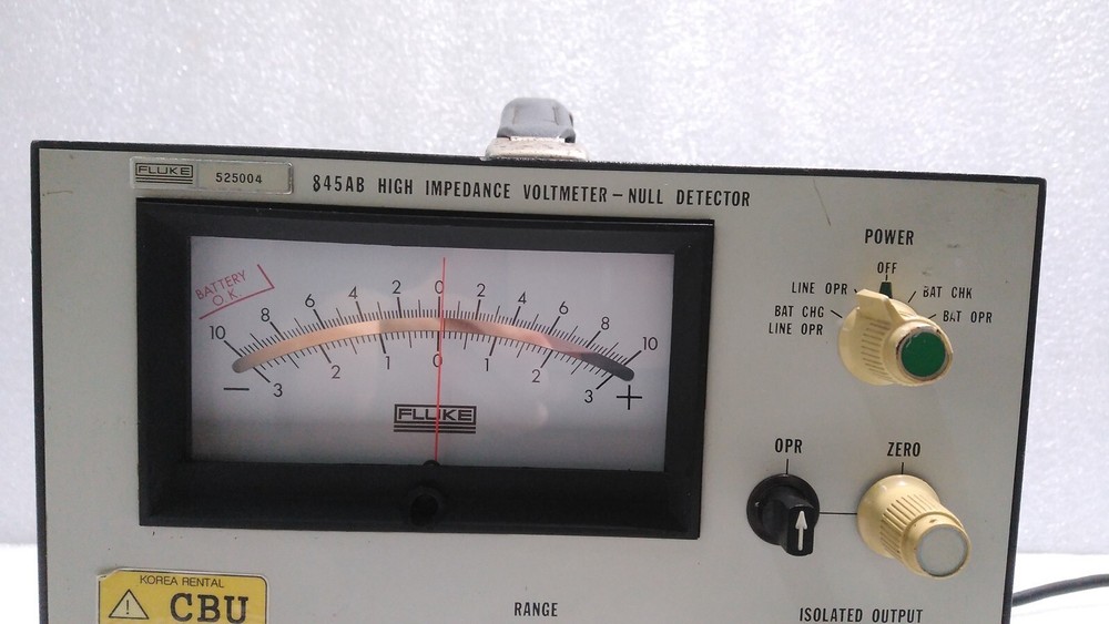 [Used] FLUKE / 845AB / HIGH IMPEDANCE VOLTMETER - NULL DETECTOR