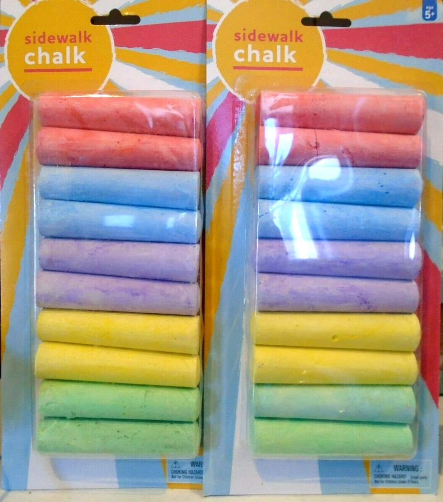 sidewalk chalk 10 pcs 2 Pack