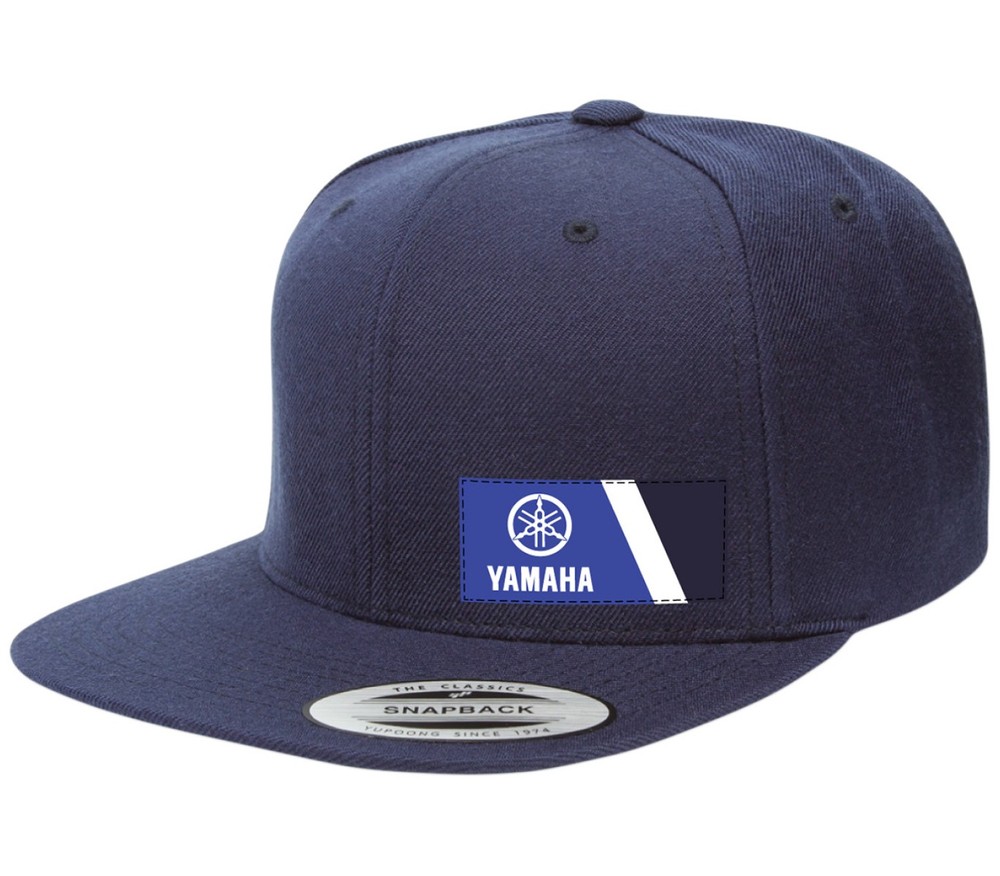 Factory Effex Yamaha Wedge Snapback Hat Navy Blue