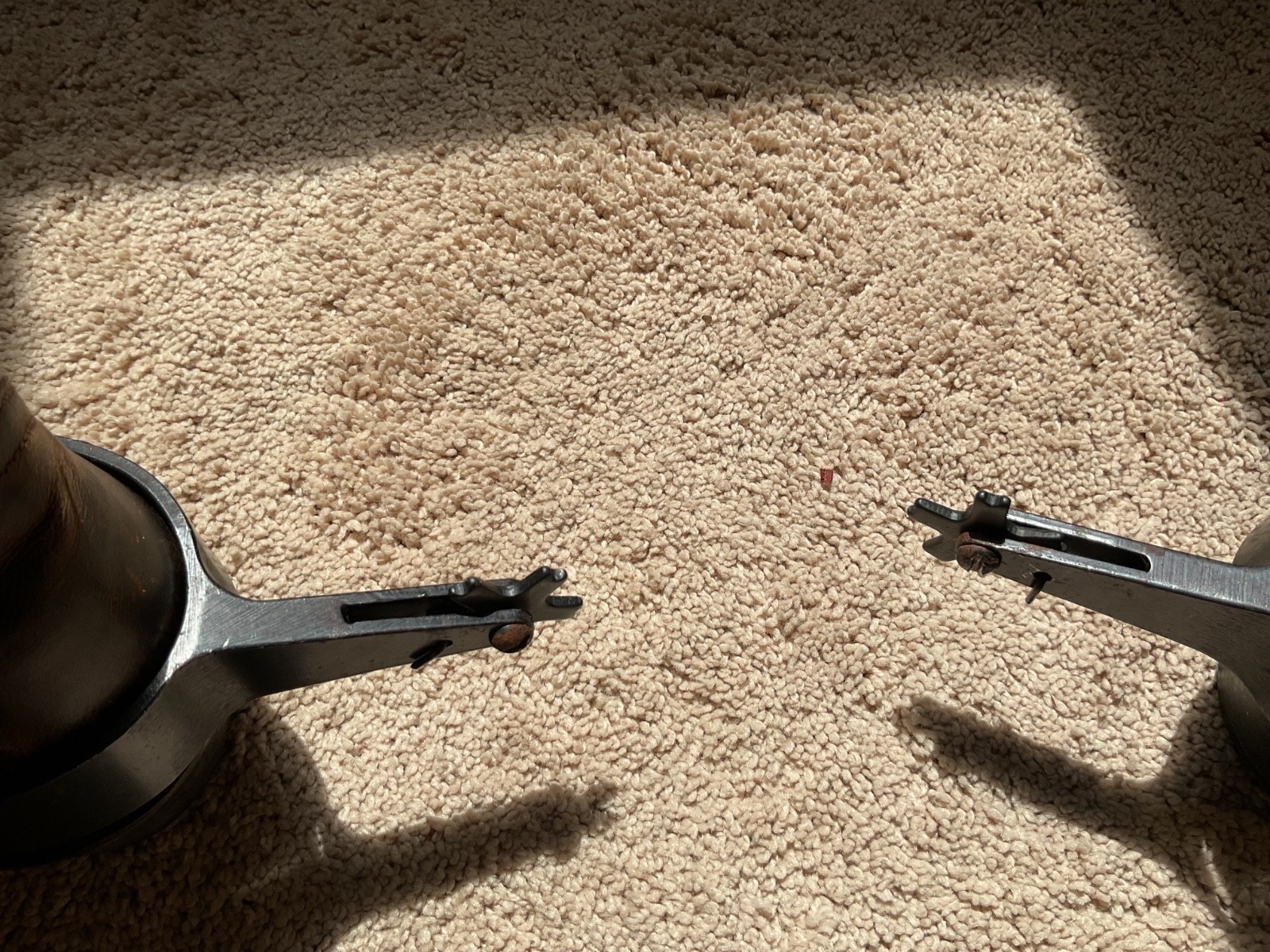 CGL bull riding spurs, the rowels can be unlocked for bareback riding.