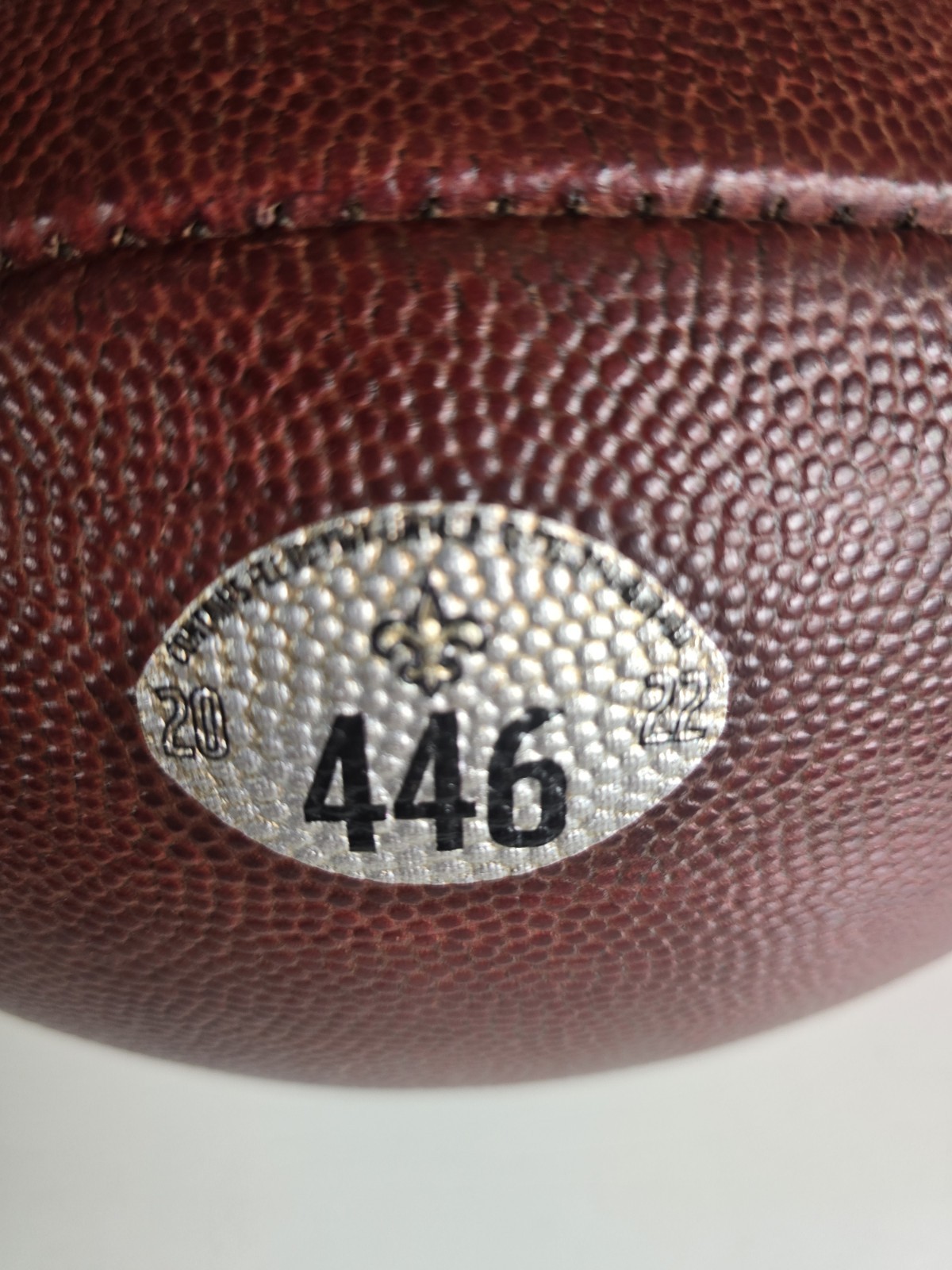 Wilson NFL 2022 Saints Game Used Football #446