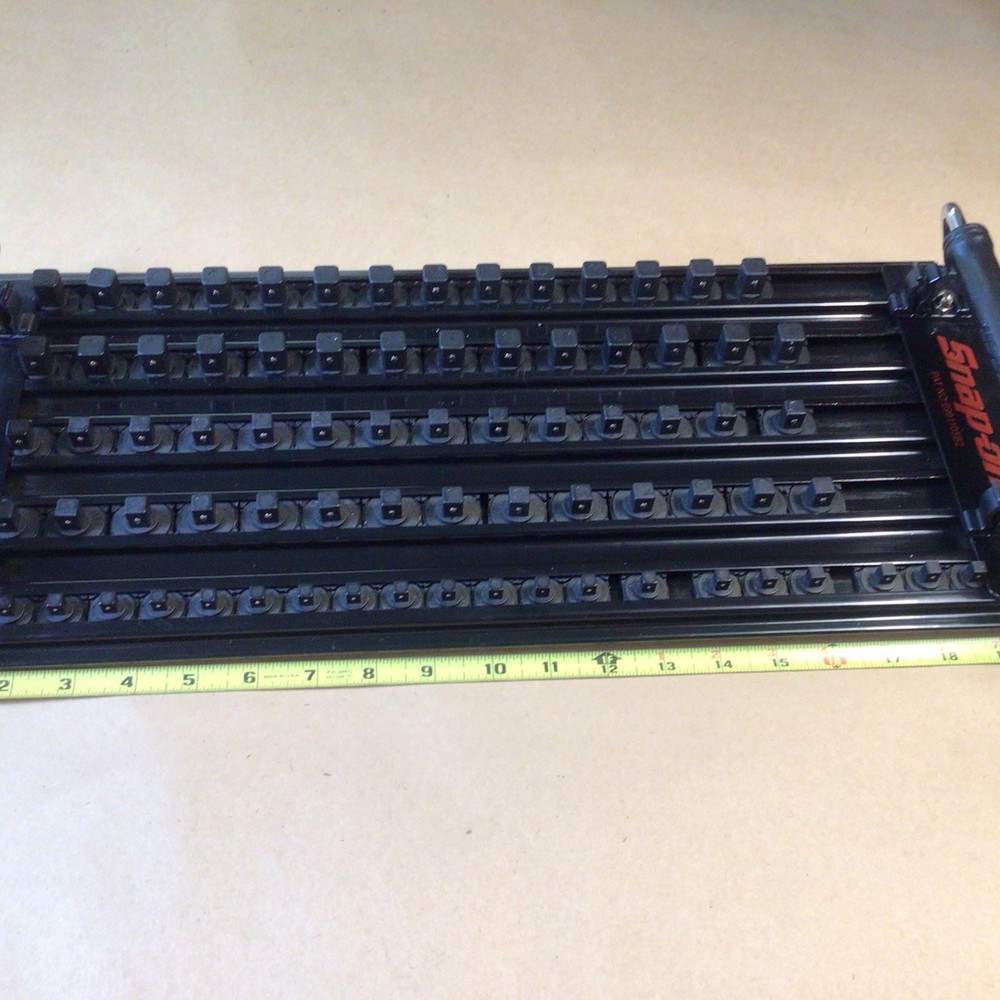 Snap On 20" 5 Row Socket Tray Organizer Black Multi Drive Lock-A-Socket KASKT5BK