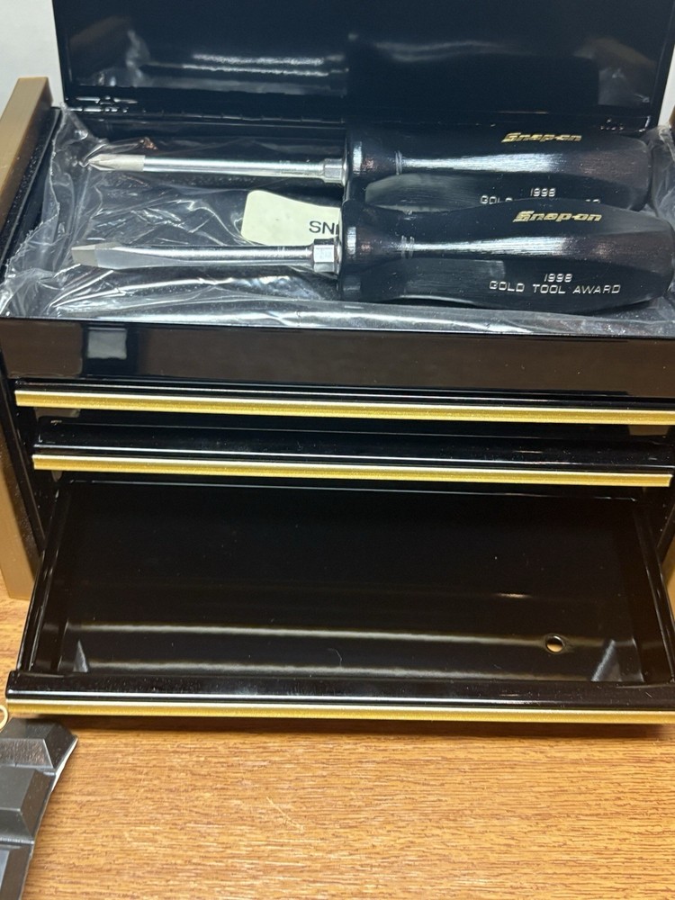 Snap On Tools 1998 Master Tech Gold Tools Awards 3 Drawer Mini Micro Tool Box
