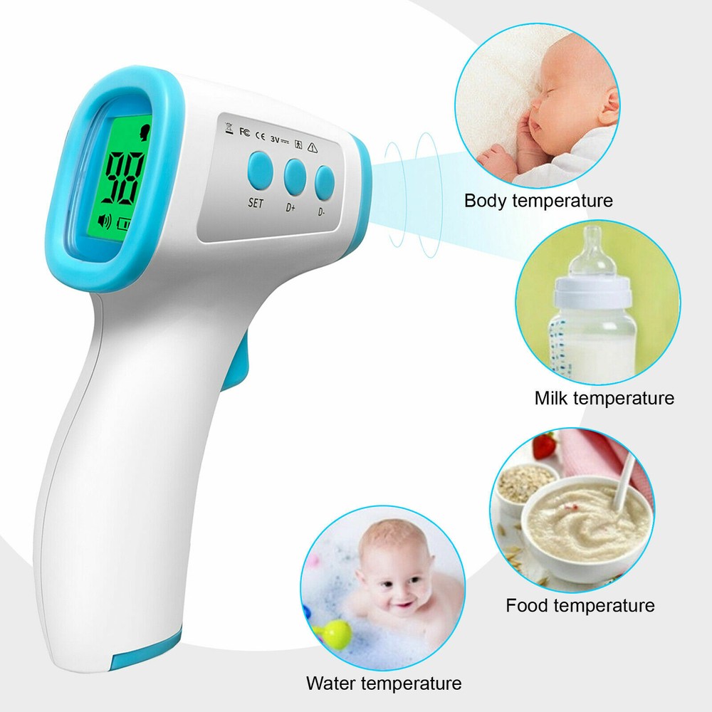 Forehead Thermometer Touchless Infrared Fever Temperature Indicator Digital